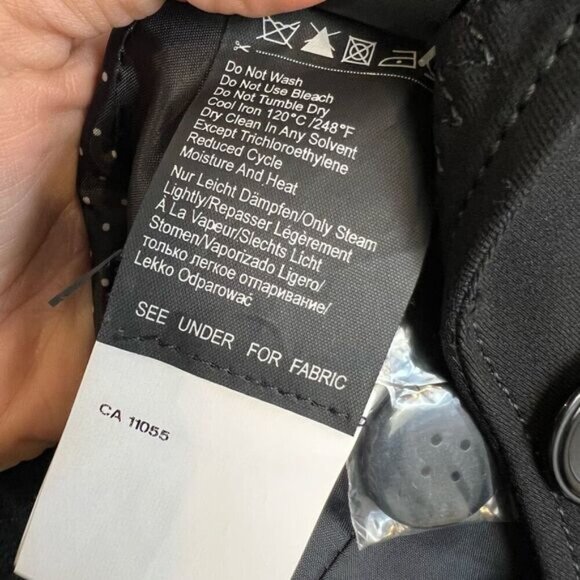 Vintage Taifun Collection Women’s US 10 Black Classic 2 Button Suit Jacket Blaze - Picture 12 of 15